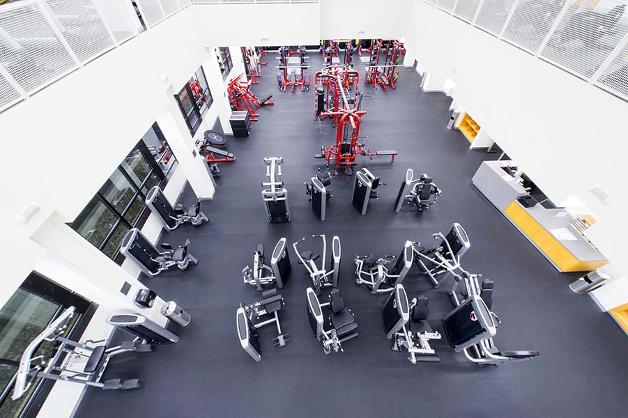 Photo of Fitness Studio with view from above 